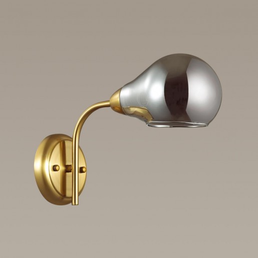 4445/1W LN20 052 античная латунь, дымчатый Бра E14 1*40W 220V MASON