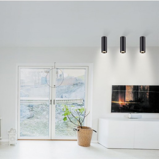 358313 NT19 000 черный Накладной диммируемый св-к с пультом ДУ IP20 LED 3000-6500K 20W 220-240V DEMI