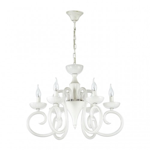 3932/6 ODL18 455 хром/белый Люстра IP20 E14 6*40W 220V ZEFIRO