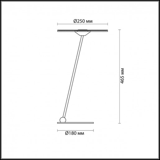 4107/12TL ODL19 93 белый Настольная лампа LED 12W ELLEN