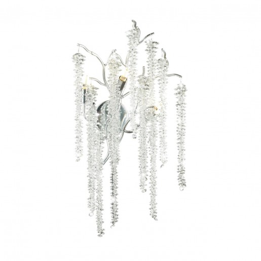 5004/3W HALL ODL23 485 серебристый/прозрачный металл/хрусталь Бра G9 3*40W BANCHE