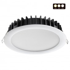 358955 SPOT NT22 230 белый Встраиваемый светодиодный светильник с переключателем цветовой температуры IP20 LED 3000К4000К6000К 20W 220V LANTE