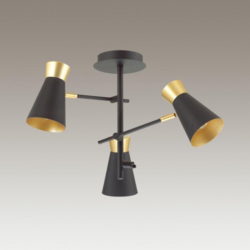 3790/3C LN19 081 матовый черный, золотой Люстра потолочная E14 3*40W 220V LIAM