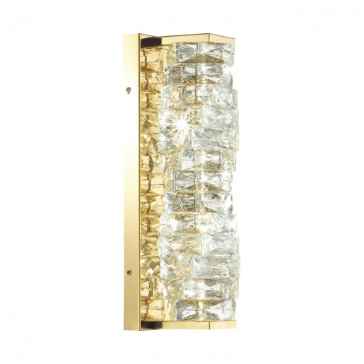 4999/10WL HALL ODL23 433 золотой/прозрачный/металл/хрусталь Бра LED 10W 4000K STRAZA
