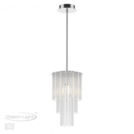 4920/1 MODERN ODL22 329 хром/прозрач./матов./стекло Подвес E27 1*60W PAPITA
