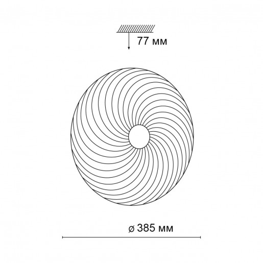 3060/DL SN 048 Светильник пластик/белый LED 48Вт 3000-6000К D385 IP43 пульт ДУ FLORSA