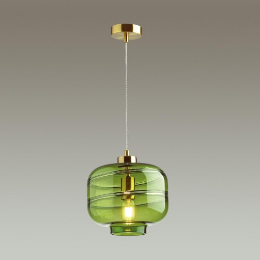 4773/1 ODL21 зеленый/бронзовый Подвес E27 60W STORBI