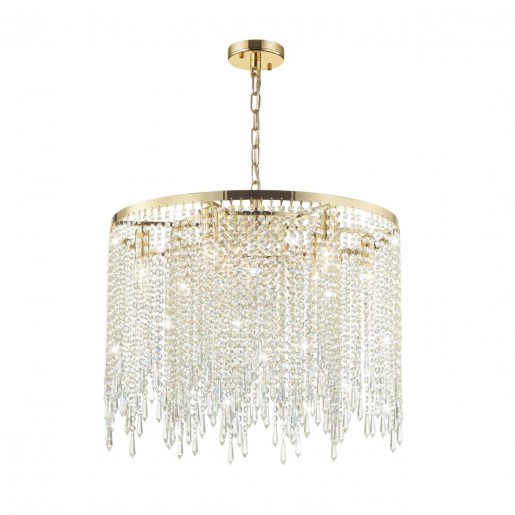 5028/9 MODERN ODL23 429 золотой/прозрачный металл/хрусталь Люстра E14 9*40W CHOKKA