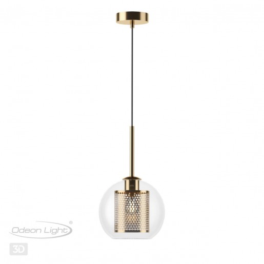 4939/1 PENDANT ODL22 235 античн.бронза/металл/прозрачный/стекло Подвес E27 1*40W CLOCKY