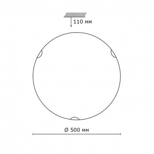 318 SN 101 св-к KUSTA стекло E27 3*100Вт D500