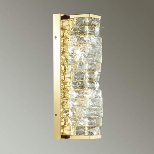 4999/10WL HALL ODL23 433 золотой/прозрачный/металл/хрусталь Бра LED 10W 4000K STRAZA