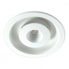 357350 NT17 080 белый Встраиваемый светильник IP20 LED 3000K 3W+3W 85-265V GESSO