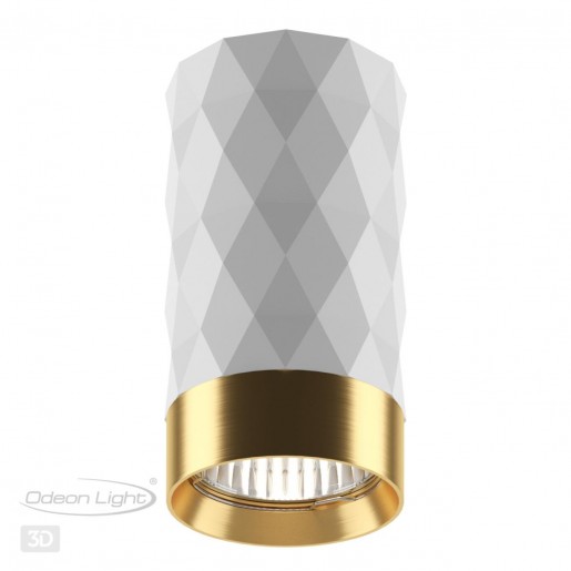 4286/1C HIGHTECH ODL22 213 белый/золотистый/металл Потолочный светильник IP20 LED GU10 max 10W AD ASTRUM