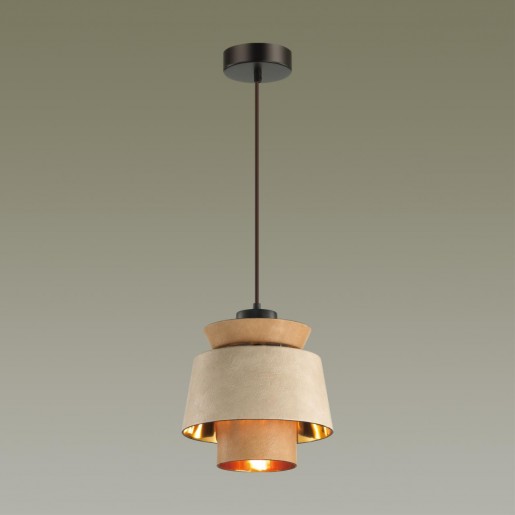 4992/1 PENDANT ODL23 287 св. коричневый/золотой/металл/кожа Подвес E27 60W KRESSA