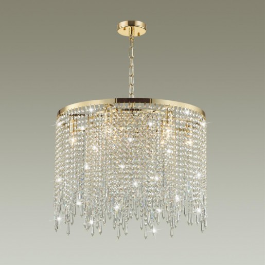 5028/9 MODERN ODL23 429 золотой/прозрачный металл/хрусталь Люстра E14 9*40W CHOKKA