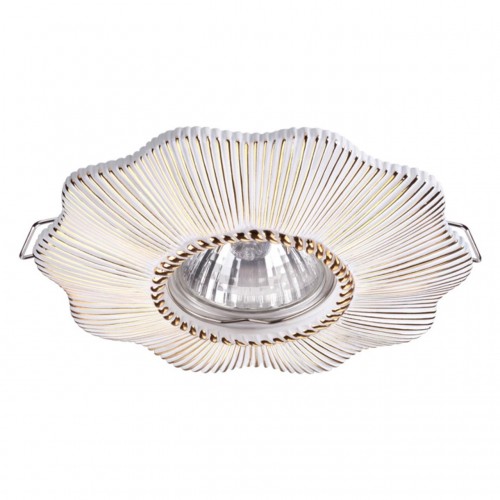 370491 NT19 115 белый/золото Встраиваемый светильник IP20 GU10 50W 220V PATTERN