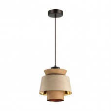 4992/1 PENDANT ODL23 287 св. коричневый/золотой/металл/кожа Подвес E27 60W KRESSA