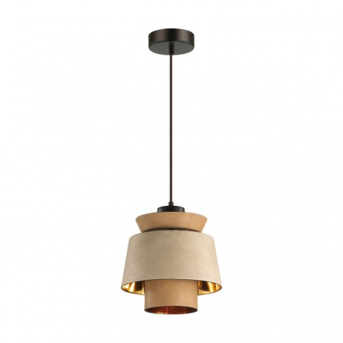 4992/1 PENDANT ODL23 287 св. коричневый/золотой/металл/кожа Подвес E27 60W KRESSA