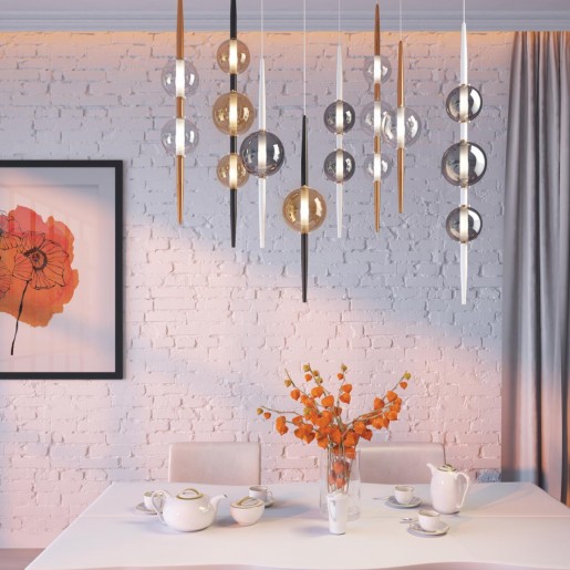 4685/3 ODL20 374 медный/прозрачный Подвес G9 3*5W 220V LAZIA