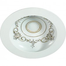 357492 NT18 141 белый/золото Встраиваемый светильник IP20 LED 3000K 15W 85-265V GESSO