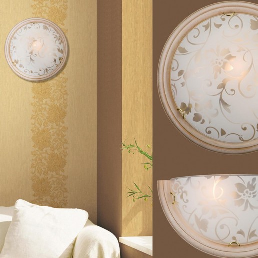 156/K SN 109 св-к PROVENCE CREMA стекло E27 2*60Вт D360