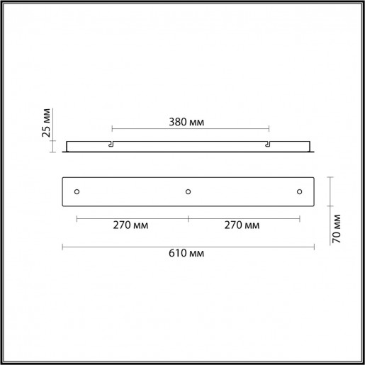 4553/3 MOLTO 235 бронза Основание для подвесов 220V MOLTO
