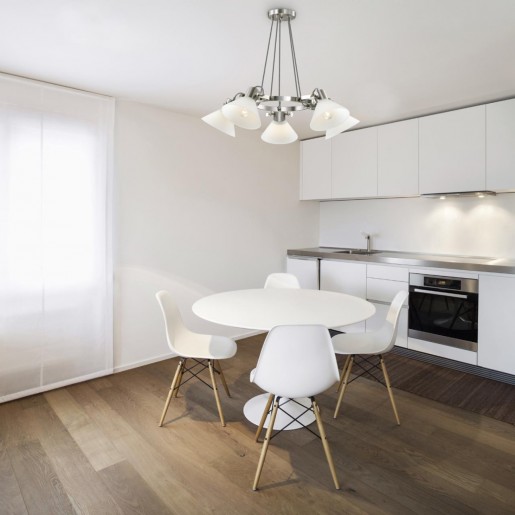 3707/5 LN18 099 никель Люстра E14 5*60W 220V EFFI