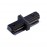 135140 PORT NT22 черный Внутренний соединитель с токопроводом для однофазного двухжильного шинопровода IP20 220V