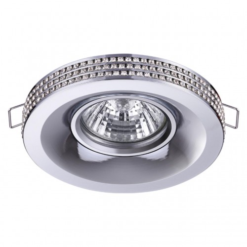 370441 NT19 114 хром Встраиваемый светильник IP20 GU10 50W 220V LILAC