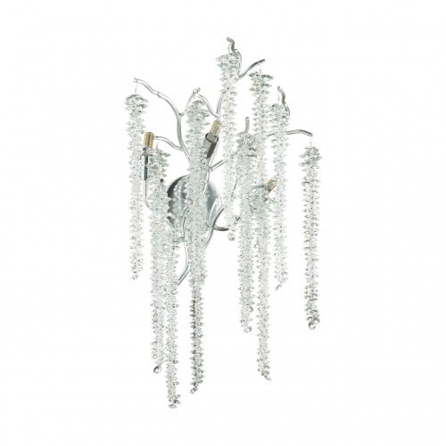 5004/3W HALL ODL23 485 серебристый/прозрачный металл/хрусталь Бра G9 3*40W BANCHE