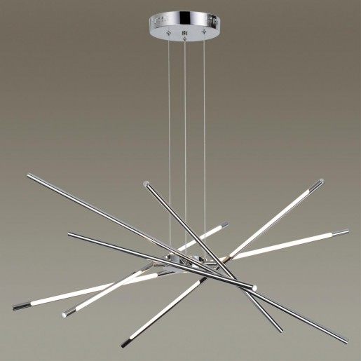 4323/84L HIGHTECH ODL22 83 металл/хром полированный Подвесной светильник IP20 LED 67W 2862Лм 3000K FUERTE