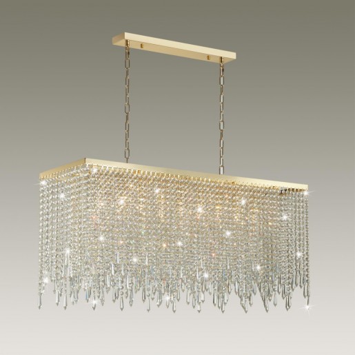 5028/9A MODERN ODL23 429 золотой/прозрачный металл/хрусталь Люстра E14 9*40W CHOKKA