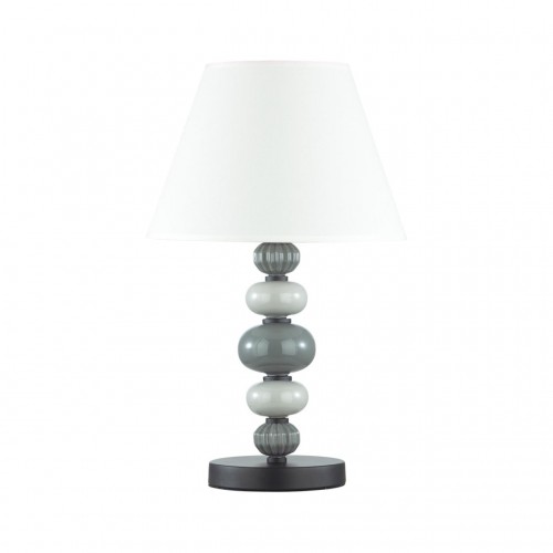 4896/1T MODERN ODL_EX23 27 черный матов./серый/молочный металл/керамика/ткань Настольная лампа E27 1*60W SOCHI