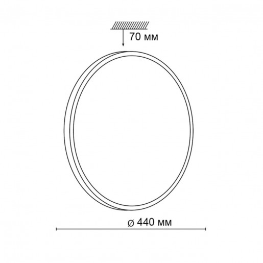 2088/DL SN 065 св-к LOTA NICKEL пластик LED 48Вт 3000-6000K D440 IP43 пульт ДУ