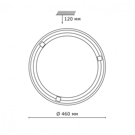 259 SN 107 св-к NAPOLI стекло E27 2*100Вт D460