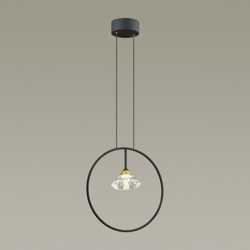 4100/1 ODL19 65 черный/прозрачный Подвес G9 1*5W ARCO