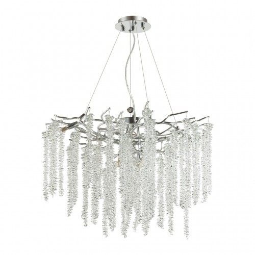 5004/8 HALL ODL23 485 серебристый/прозрачный металл/хрусталь Люстра G9 8*40W BANCHE