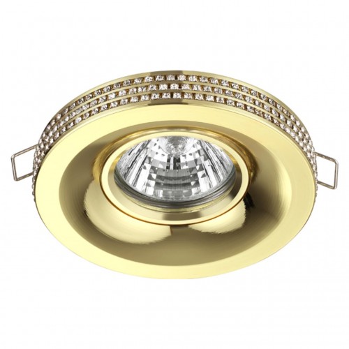 370442 NT19 114 золото Встраиваемый светильник IP20 GU10 50W 220V LILAC