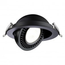 358818 SPOT NT21 210 черный Светильник встраиваемый светодиодный IP20 LED 18W 1600Лм 4000K 220V GESSO