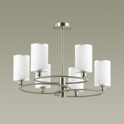 4431/6C LN20 042 никель, белый Люстра потолочная E14 6*40W 220V AVERY