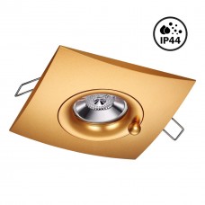 370795 SPOT NT21 248 матовое зодото Светильник встраиваемый влагозащищенный IP44 GU10 50W 220V WATER