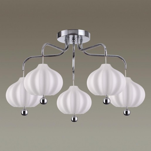 4458/5C LN20 154 хром, белый Люстра потолочная E27 5*60W 220V JULIET