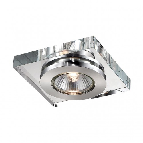 369408 NT10 127 хром./бел Встраиваемый НП светильник IP20 GX5.3 50W 12V COSMO