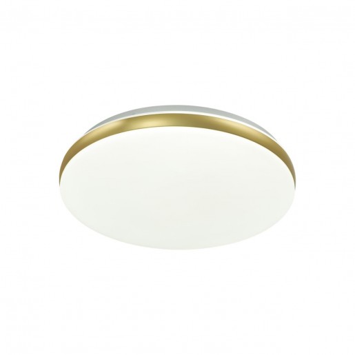 7626/DL PALE SN 037 Светильник пластик/белый/золотистый LED 48Вт без ДУ 4000К D400 IP43 RINGO