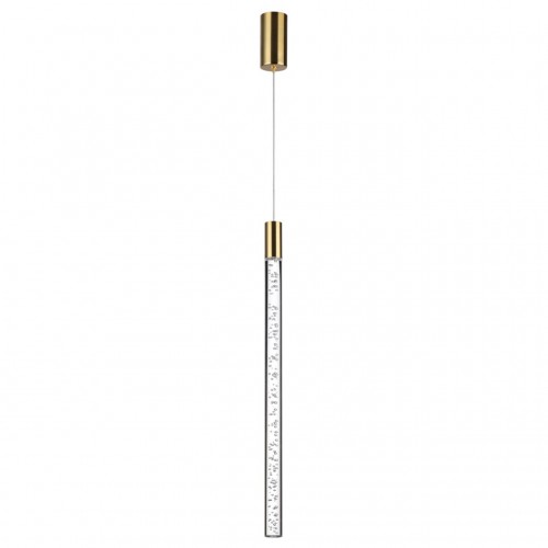 4369/5L HIGHTECH ODL23 107 полированное золото/акрил с пузырьками Подвесной св-к IP20 LED 5W 200Лм 3000K SPARKY
