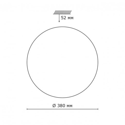 2043/DL SN 091 св-к MODES пластик LED 48Вт 4000K D380 IP43