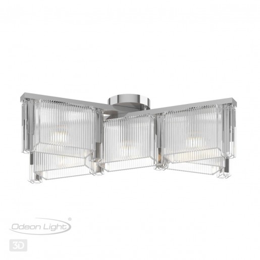 4871/5C HALL ODL_EX22 57 хром/прозрачный/стекло Люстра потолочная E14 5*40W GATSBY