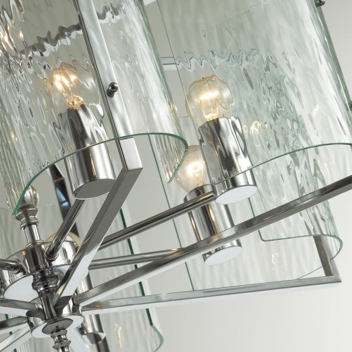4888/7 MODERN ODL_EX22 63 хром/прозрачный/стекло Люстра E27 7*60W ELEGANTE