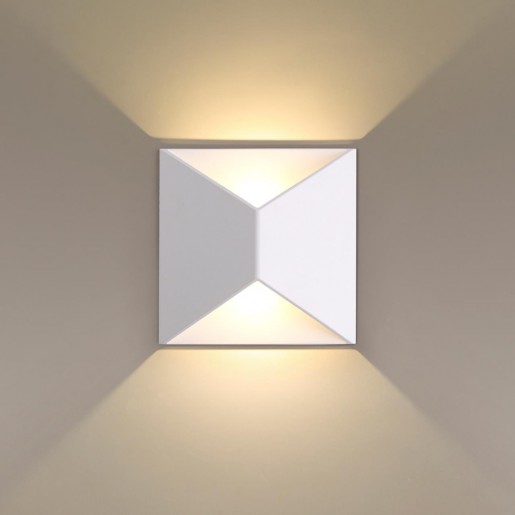 3909/10WL ODL20 119 белый/металл Настенный светильник LED 3500K 10W 220V IP65 TIBRO