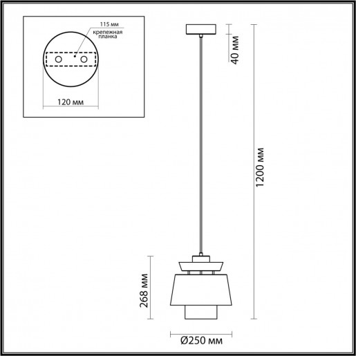4992/1A PENDANT ODL23 287 зеленый/золотой/металл/кожа Подвес E27 60W KRESSA